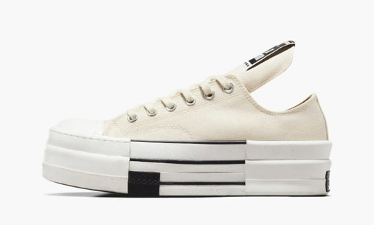 Rick Owens X Converse Drkshdw Chuck Taylor All Star Dbl Drkstar "Natural Ivory" - A04955C | Grailshop