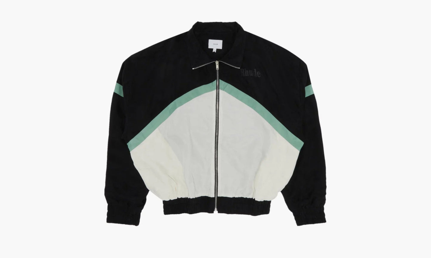 RHUDE Awakening Track Jacket "Black / Green / Creme" - FW23JA29307869 | Grailshop