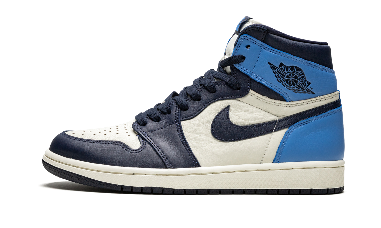 Air jordan 1 sail obsidian university blue sales