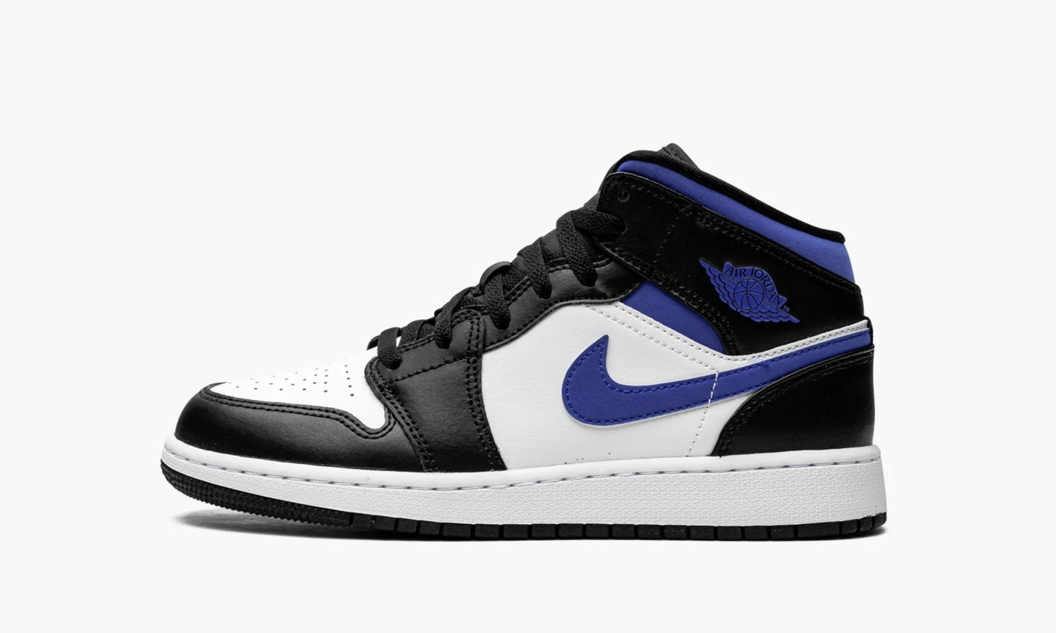 Nike air jordan 1 mid black white sale