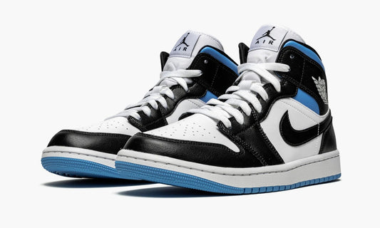 Air Jordan 1 Mid WMNS "Black / White / University Blue" - BQ6472 102 | Grailshop