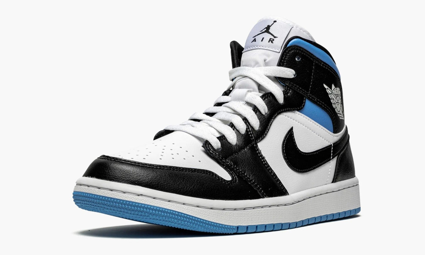 Air Jordan 1 Mid WMNS "Black / White / University Blue" - BQ6472 102 | Grailshop