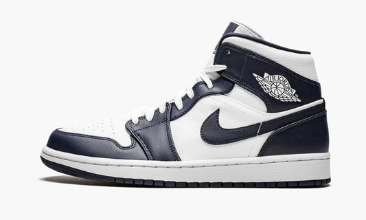 Air Jordan 1 Mid "White Metallic Gold Obsidian" - 554724 174 | Grailshop