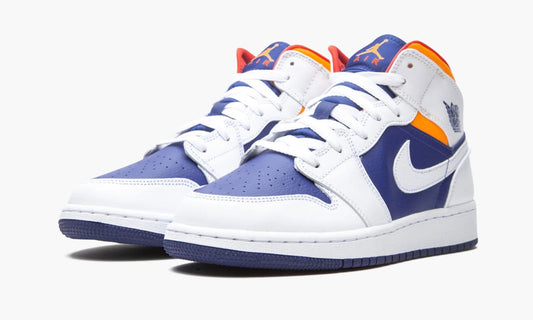 Air Jordan 1 Mid GS "White Deep Royal Blue"