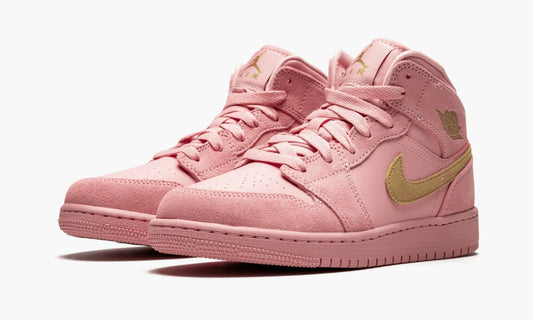 Air Jordan 1 Mid SE GS "Coral Gold"