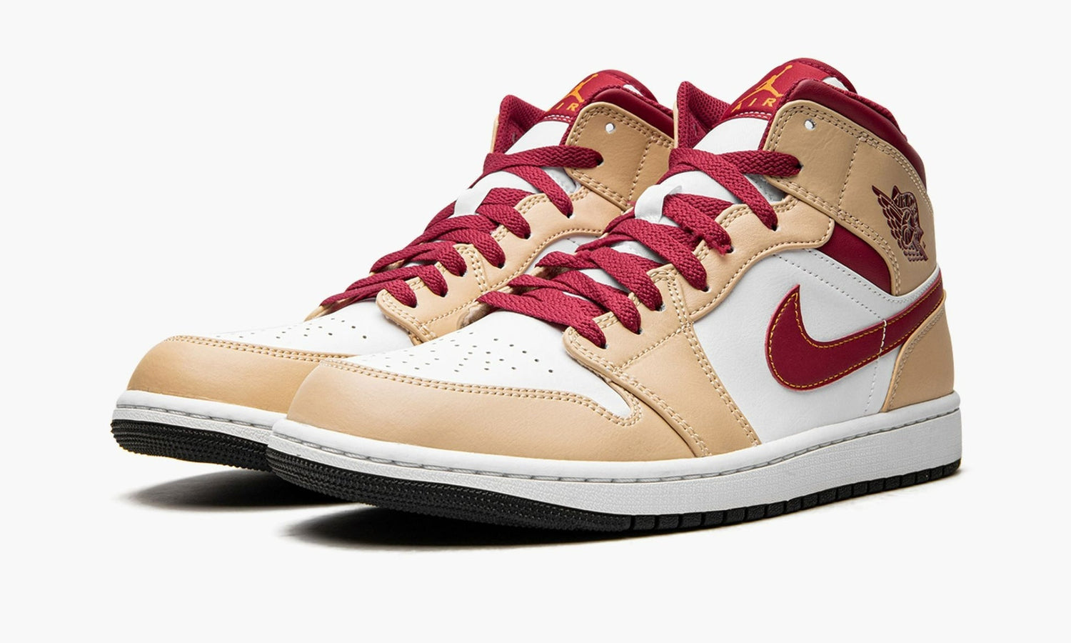 Air Jordan 1 Mid "Light Curry Cardinal" - 554724 201 | Grailshop