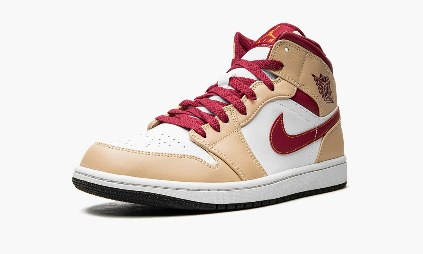 Air Jordan 1 Mid "Light Curry Cardinal" - 554724 201 | Grailshop