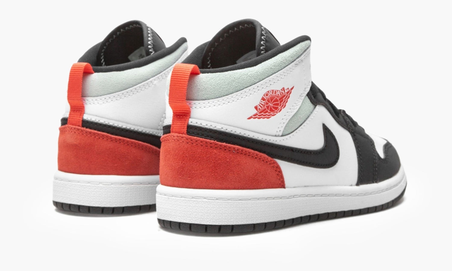 Air Jordan 1 Mid SE PS "White Black Red Spruce" - BQ6932 100 | Grailshop