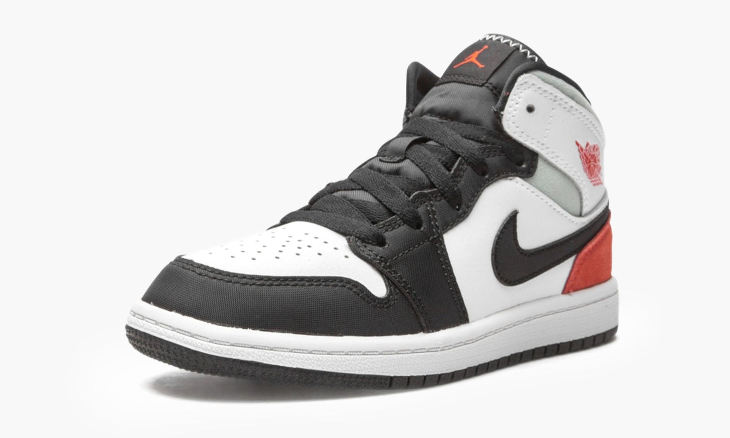 Air Jordan 1 Mid SE PS "White Black Red Spruce" - BQ6932 100 | Grailshop