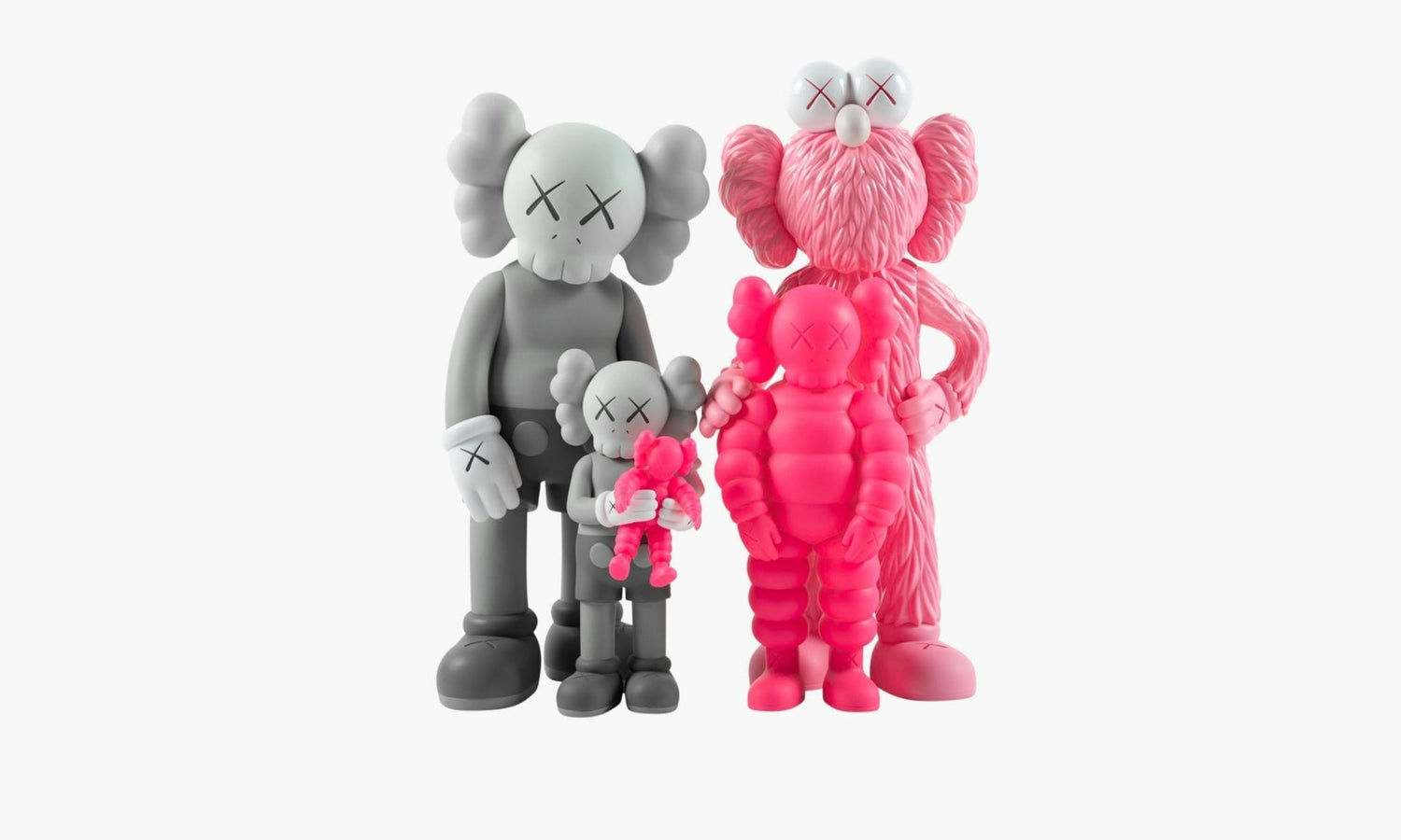 Family Vinyl Figures "Grey Pink" - KAWS071 | Grailshop