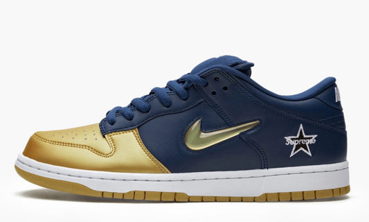 SB Dunk Low "Supreme Jewel Swoosh - Gold" - CK3480 700 | Grailshop