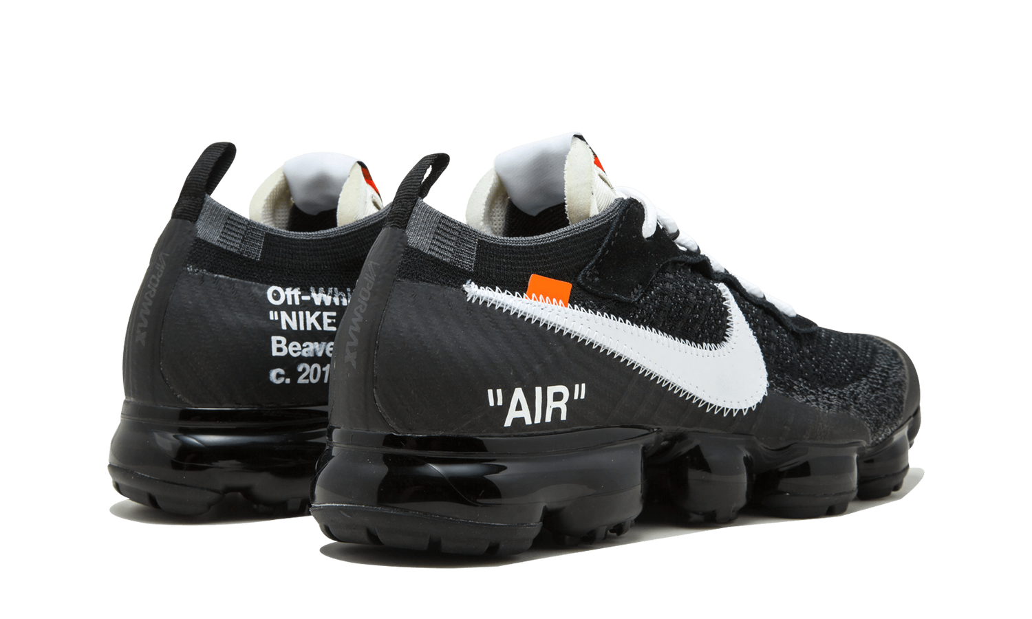Nike air vapormax fk top off white in black