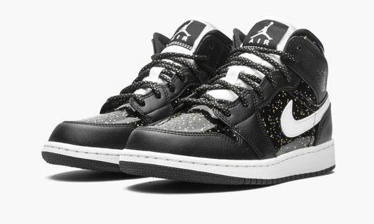 Air Jordan 1 Mid SE GS "Black Glitter" - AV5174 001 | Grailshop