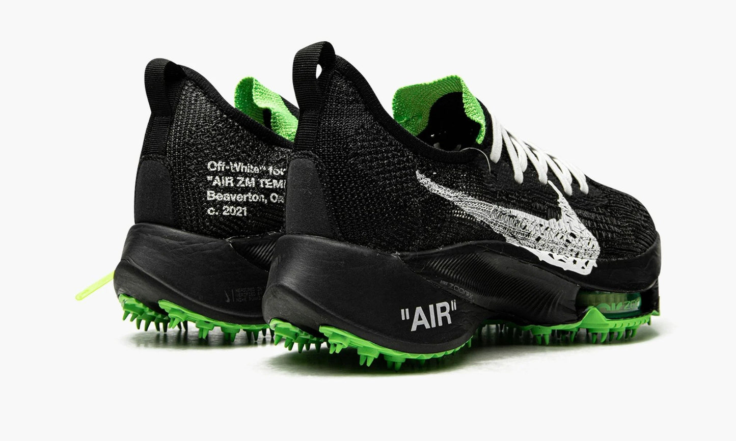 Air Zoom Tempo NEXT% "Off-White Black Scream Green" - CV0697 001 | Grailshop