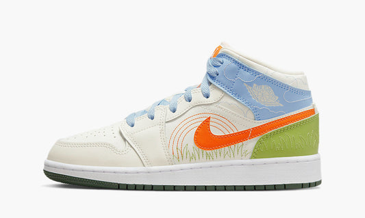 Nike Air Jordan 1 Mid SE GS “Stitch” - DX2462 100 | Grailshop