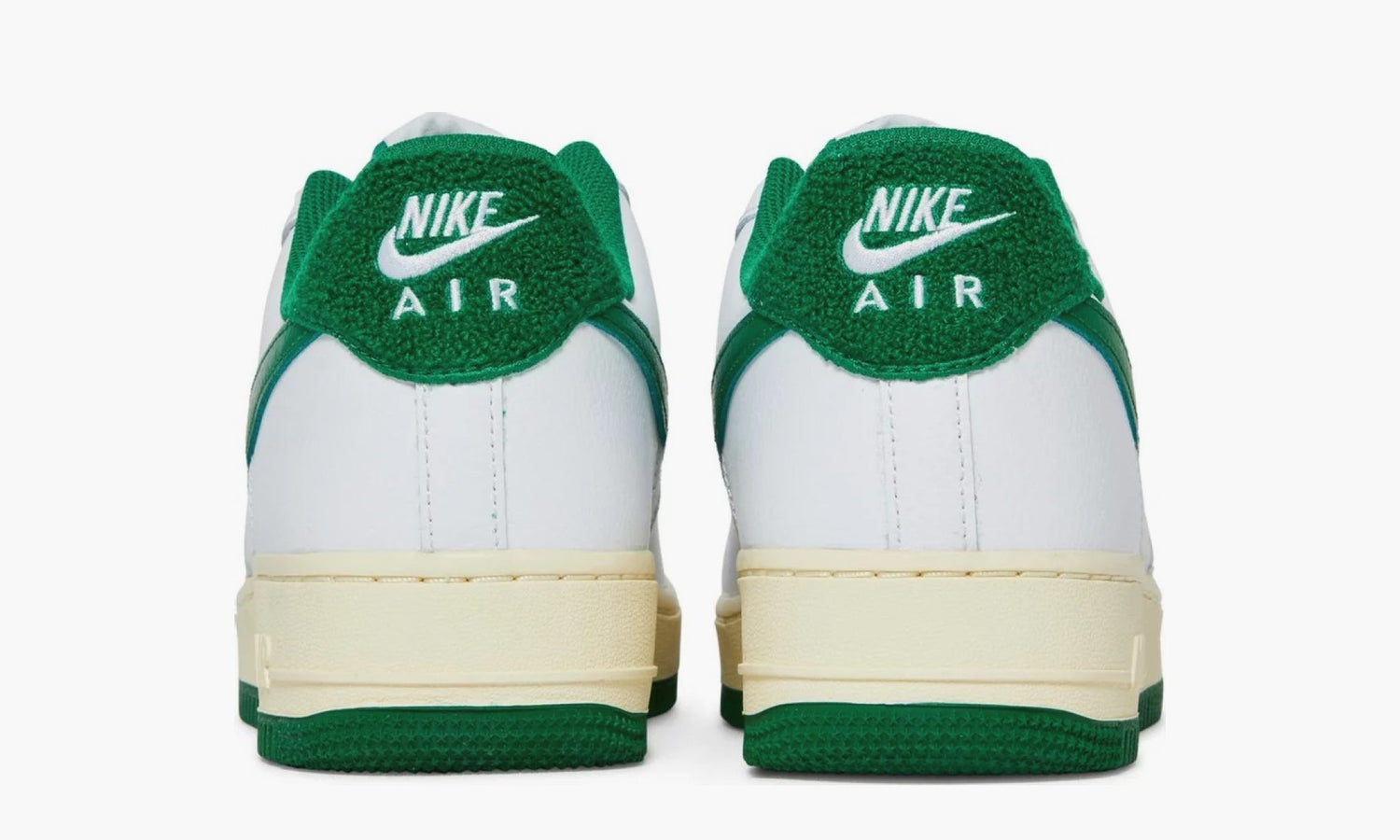 Nike air force 1 white with green clearance tick