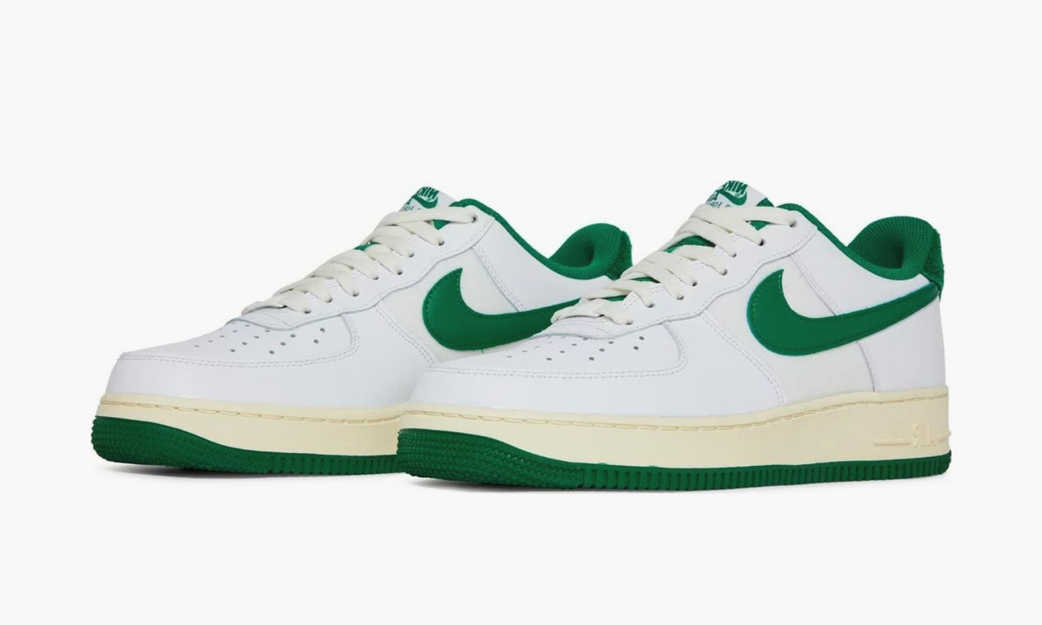 Green and white sale air force ones